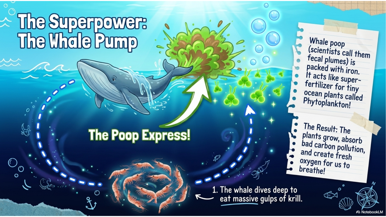 Illustrated whale pump lesson